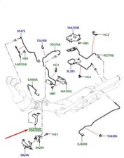 LAND ROVER RANGE ROVER EVOQUE L551 Auspuff-Unterteil LR125207 NEU ORIGINAL