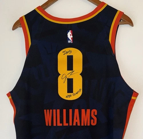 Jalen Williams Thunder Signed "Jdub NBA Champ" Nike ADV Authentic Jersey BAS LOA