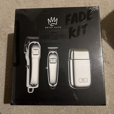 Royal Clips Haar und Bart verblassen Set - Profi Haarschneidemaschine, Trimmer & Folienrasur