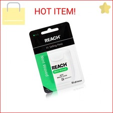 Reach Waxed Dental Floss  Effective Plaque Removal, Extra Wide Cleaning Surface
