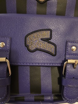 Wednesday Nevermore Academy Mini Backpack Purple Black Wednesday Addams Nevermore Academy Women main image 2