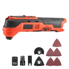 Uimoso 12V Cordless Oscillating Multi-Tool with 6-Speed Settings & 2.0Ah Battery