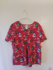 Rudolph the Red Nosed Reindeer XL Christmas Scrub Shirt Top
