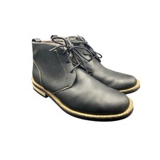 Original Penguin Black Leather Chukka Boots Men's US-8 UK 7