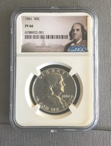 1961 50c BENJAMIN Franklin MGC Pf 66