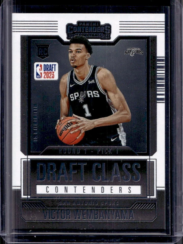 2023-24 Contenders Victor Wembanyama 2023 Draft Class Rookie RC #9 Spurs