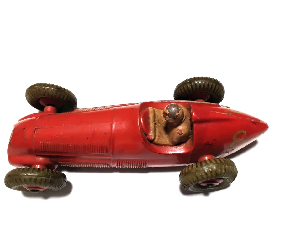 Винтажный оригинал. Гоночный автомобиль Dinky Toys ALFA-ROMEO NO23F, СДЕЛАНО В АНГЛИИ MECCANO - Изображение 4 из 4