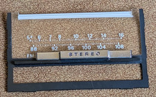 1970 1971 Ford Amfm Radio Faceplate Face Plate Slide Bar Nos