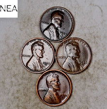 1918-S+1926-D+1928-D+1929-D Lincoln Wheat Penny Set/Lot ~ VF/XF ~ ZWL20
