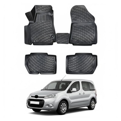 Custom Fit Floor Mats For 2008-2018 Citroen Berlingo, TPE 3D All-Weather Liner