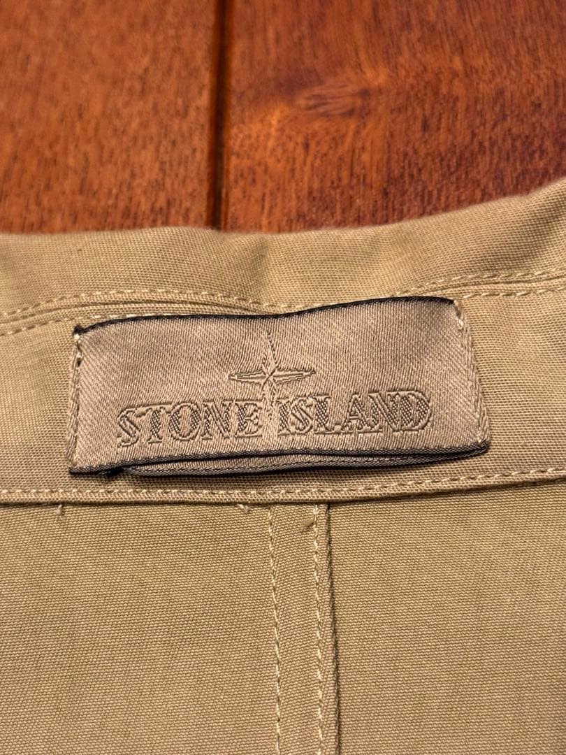 Stone Island Ghost Piece 23AW Gabardine Doppio Zip Jacket Beige L - product detail image 10