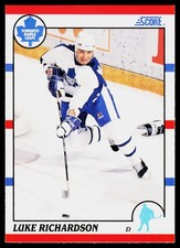 Luke Richardson, 1990-91 Score American, #236, Toronto Maple Leafs,