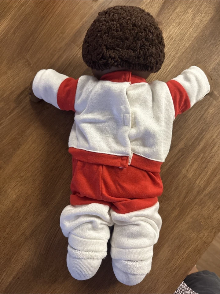 Cabbage Patch Kid Boneca Antiga Anos 80 31 Roupa Jogger Olhos Castanhos Cabelo Castanho - Imagem 3 de 4