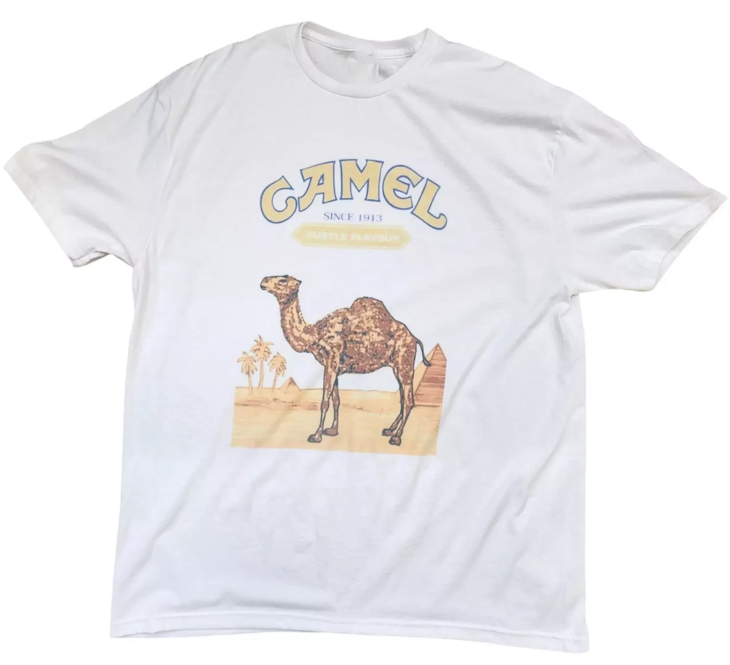 Collection Camel Cigarette vintage White T-Shirt Unisex Cotton S-5XL CAM05