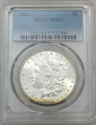 1882 P Morgan Silver Dollar PCGS MS62 Frosty Just Graded Brand New Holder #N180G