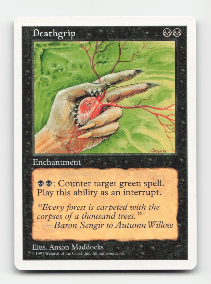 Deathgrip Fifth Edition # Magic the Gathering Uncommon