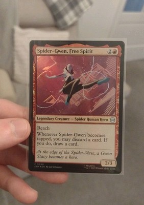 2025 Magic The Gathering MTG Marvel Spider-Gwen Free Spirit Foil C #0090