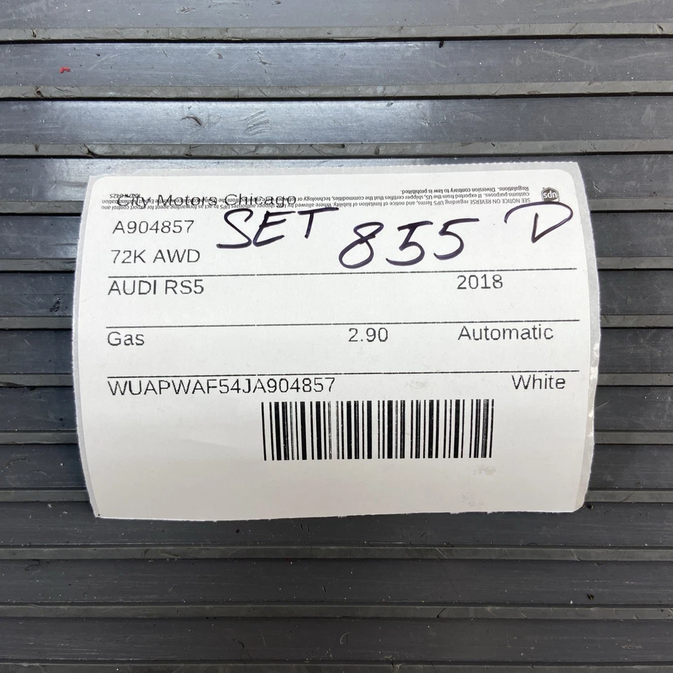 2018-2023 Audi RS5 Coupe Front Rear Left Right Carpet Floor Mats OEM - Image 2 of 4