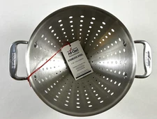 NEW ALL-CLAD 3 Quart Colander 18/10 Stainless Steel Size M Quick Draining $69.95