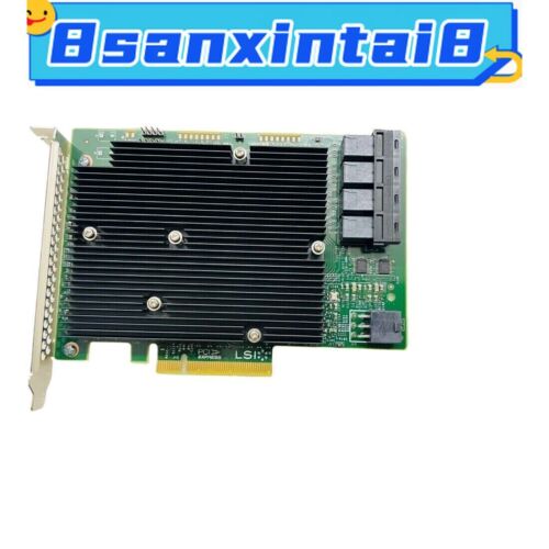 LSI SAS 9300-16I 12GB/S HBA BUS ADAPTER CARD IT Mode W / 4*SFF-8643 TO SAS Cable - Picture 2 of 9