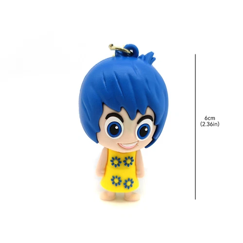 Cartoon Inside Out Schlüsselanhänger Anger Sadness Disgust Fear Figur Spielzeug - Bild 22 von 44