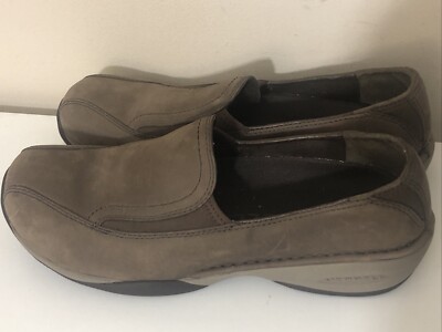 Merrell Brown Suede Primo Moc II Slip-on Comfort Shoes #63596 Women's Size 9
