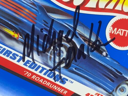 O9-41 HOT WHEELS FIRST EDITIONS - ‘70 ROADRUNNER - MICHAEL HERALDA AUTOGRAPHED - Picture 3 of 12