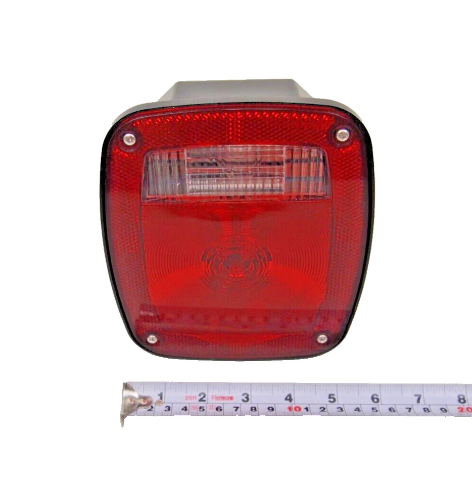 Luz trasera de señal combinada universal de 2 piezas para camión Lite roja/clara DOT HTL-T101 Foto 4 de 4