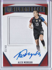 2016 Panini USA Team Box Set ALEX MORGAN Silhouettes AUTO Jersey Autograph 33/40