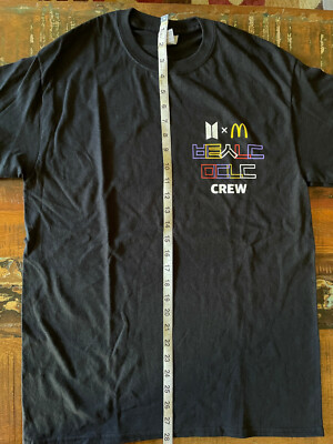 McDonald's BTS Employee Crew T-Shirt M 6 BTS Sauces 3 Cajun 3