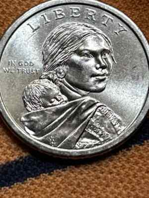 RARE Sacagawea $1 Error Dollar Coin No Date or Mint Mark , very