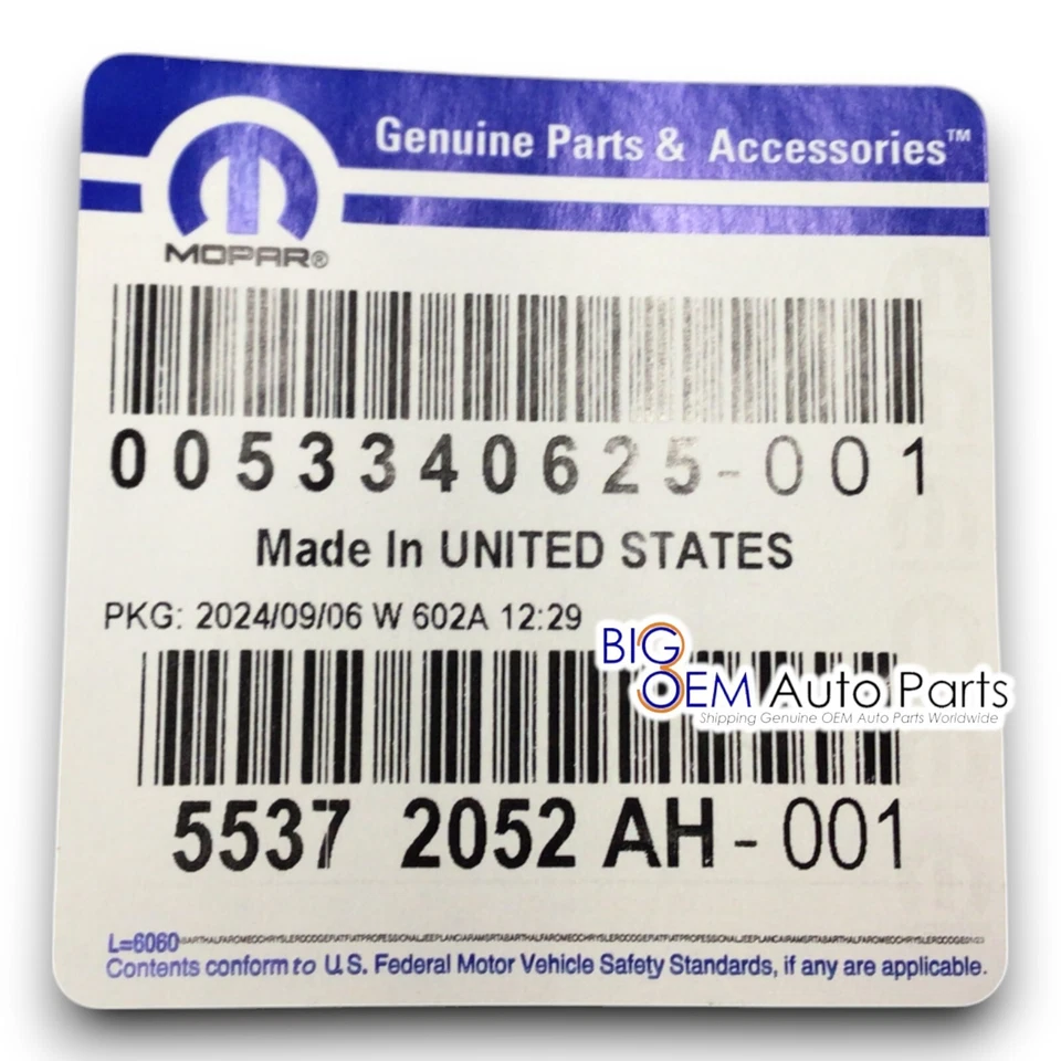 RAM 1500 2500 3500 2009-2017 puerta trasera alerón tapa embellecedor negro OEM 55372052AH Foto 4 de 4