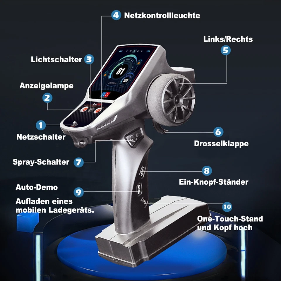 RC-Auto RC Auto Ferngesteuerter 1:12 Monster Truck Ferngesteuert mit Spray - Bild 4 von 4