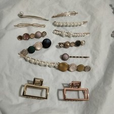 Lot of 13 Hair Accessories - Fashion Hair Clips , Barrette, Claws