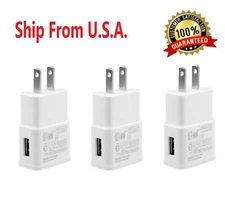 3-Pack 2AMP USB POWER ADAPTER WALL CHARGER For Universal SAMSUNG LG iPHONE