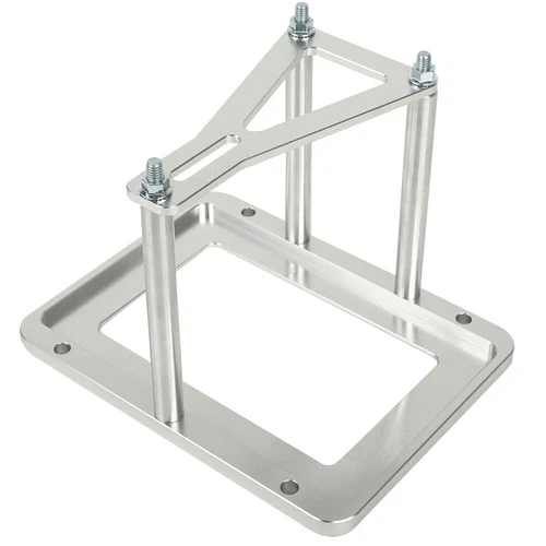 Car Billet Battery Tray Hold Down Trunk Relocation Box Aluminum Racing Mount