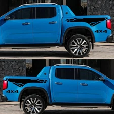 Fit For Toyota Tacoma Sticker Side Stripes 4X4 Graphics Vinyl Body Decor Decal