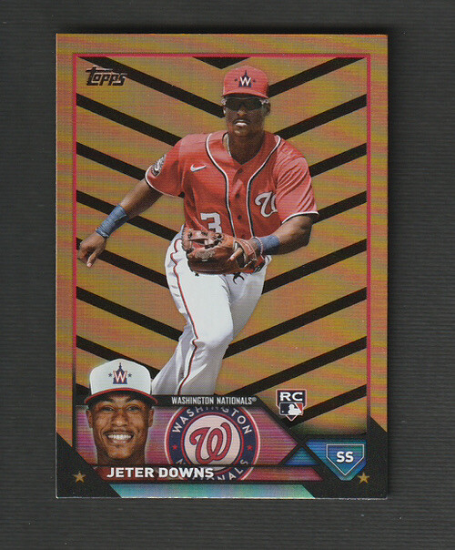2023 Topps Update Jeter Downs Rookie Orange & Black Parallel #US145 Nationals