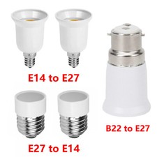 2x Lampensockel Adapter E14 B22 zu E27 Fassun...