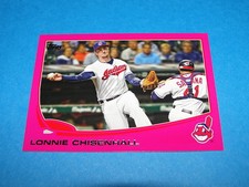 2013 Topps LONNIE CHISENHALL #341 Pink Mini/25 Cleveland INDIANS - Pitt BULLDOGS