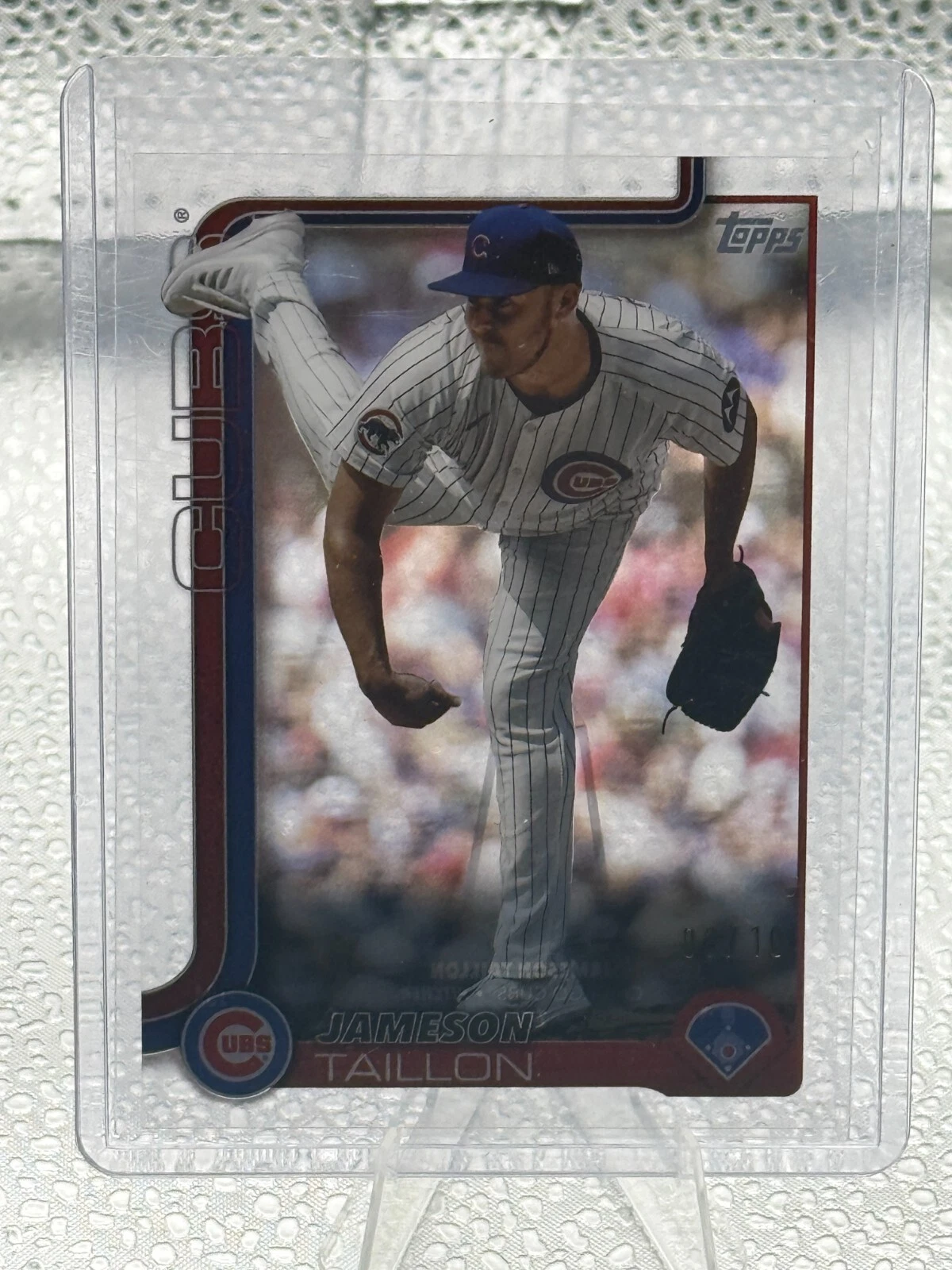 2025 Topps series 1 Jameson Taillon clear acetate  6/10 Chicago Cubs