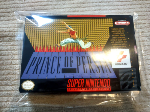 Prince Of Persia Complete In Box Super Nintendo NEAR MINT - Picture 1 of 13