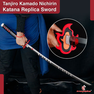 Réplica Espada Nichirin De Tanjiro Kamado | Demon Slayer: Kimetsu No Yaiba Replica Proplica 1 1 Espada Nichirin Tanjiro Kamado Kyojuro Rengoku S Sword Gueard Ver 88 Cm P8805459i28332