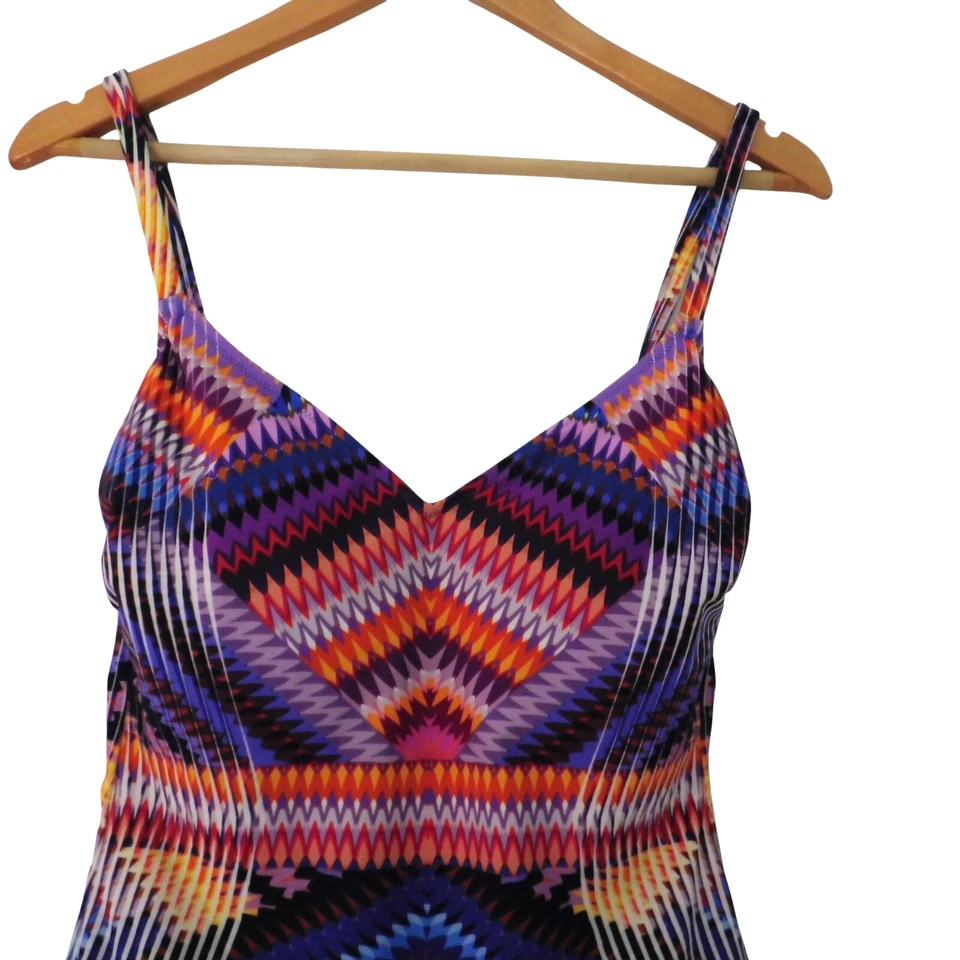 GOTTEX Women 10 Vintage One Piece Gottex Swimsuit Retro 90s Built in Bra - Image 2 of 4