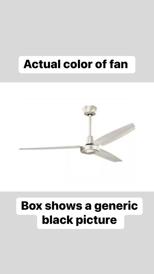 Kichler 337015NI Industrial 56" Indoor Ceiling Fan- Brushed Nickel - Image 2 of 4