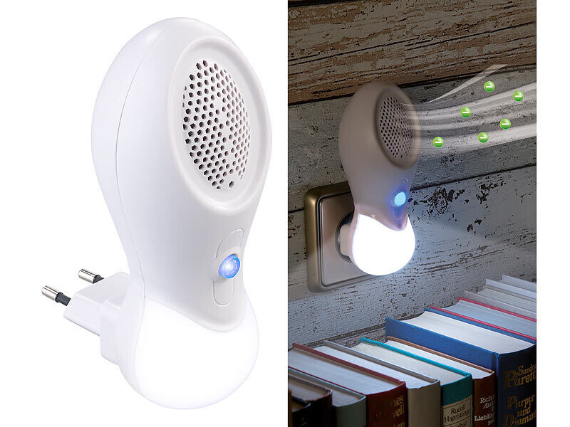 Ioniseur d'air pour chambre avec veilleuse LED douce Newgen Medicals autonome