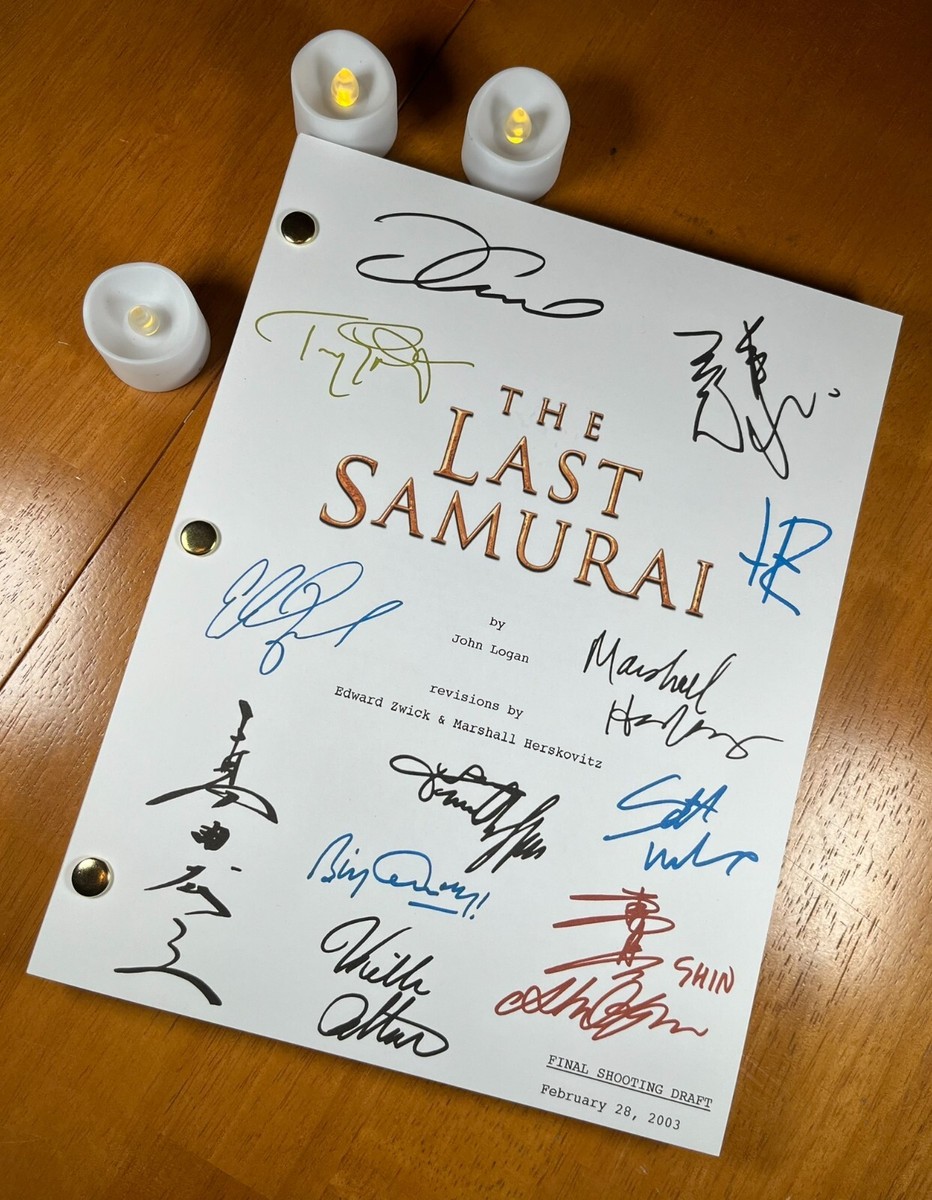 The Last Samurai Script Signed- Autograph Reprints- 149 Pages- Tom