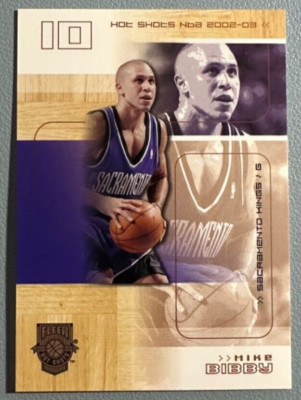 MIKE BIBBY 2002-03 Fleer Hot Shots Hot Hands Bronze 060/199