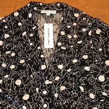 ANDRIA LIEU Black & Gray Blazer Jacket w/ Matching Tank Top Set Size XL