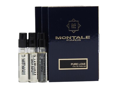 MONTALE PARIS PURE LOVE EDP 2.0ml .06fl oz x 3 COLOGNE PERFUME SPRAY SAMPLES